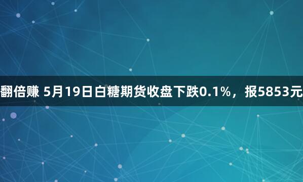 翻倍赚 5月19日白糖期货收盘下跌0.1%，报5853元